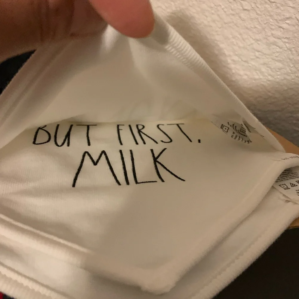 Rae Dunn NWT Baby Bibs 3 Pack Bandanas But First, Milk. Sleepyhead & Hangry